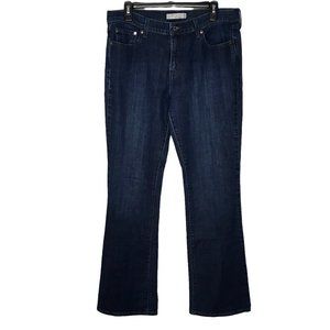 Levi's Jeans Womens 12L 515 Boot Cut Blue Dark Wash Stretch Studded Mid Rise